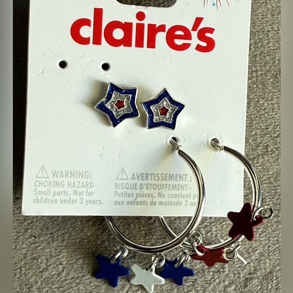 Claire's Multicolor Star Earrings Set